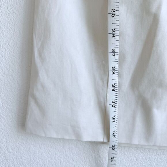 NWT STAUD Haven Cotton Chino Halter Neck Button Front Mini Dress in Ivory Size 2 - Picture 13 of 16